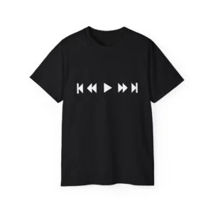 Music Playback Controls Graphic T-Shirt