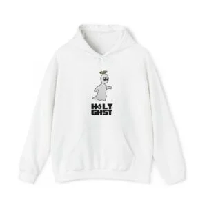 HOLY GHST™ Governor & Inscription - White Hoodie