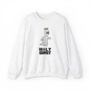HOLY GHST™ Governor & Inscription - White Sweatshirt