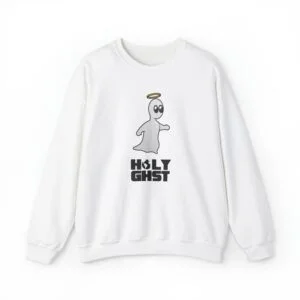 HOLY GHST™ Governor & Inscription - White Sweatshirt