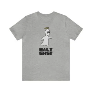 HOLY GHST™ Governor & Inscription - Light Grey Heather T-Shirt