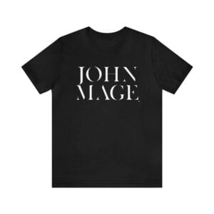 JOHN MAGE Classic - Black T-Shirt