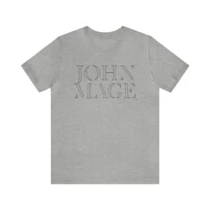 JOHN MAGE Shadow Classic - Light Grey Heather T-Shirt