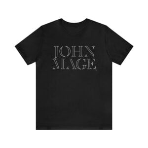 JOHN MAGE Shadow Classic - Black T-Shirt