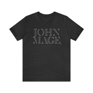 JOHN MAGE Shadow Classic - Dark Grey Heather T-Shirt
