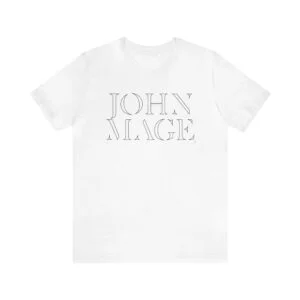 JOHN MAGE Shadow Classic - White T-Shirt